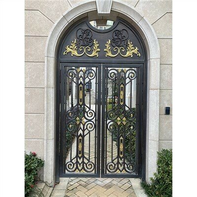 Cổng sắt rèn xích đu